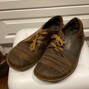 Patagonia Loulu Brown Leather Oxford Shoes